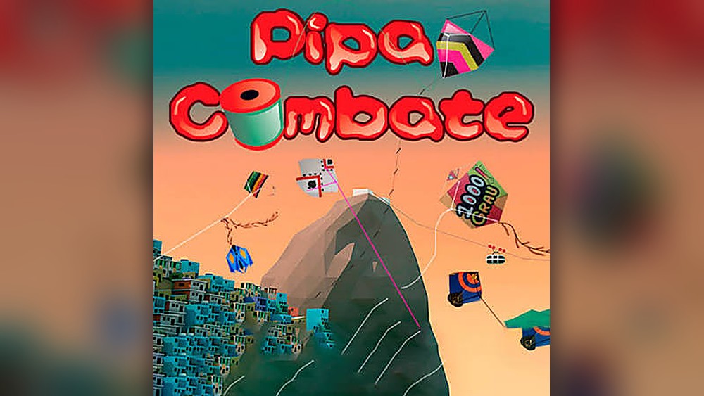 Ilustração em vetor plano de pipas de combate sobre o horizonte ao anoitecer — Lendo o vento antes de assumir uma trava
